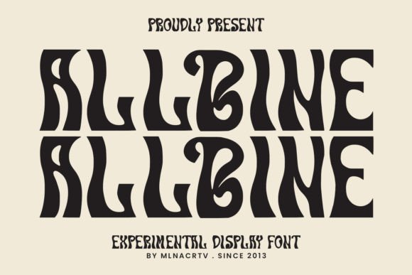 Allbine Display Font for Memorable Brand Visuals