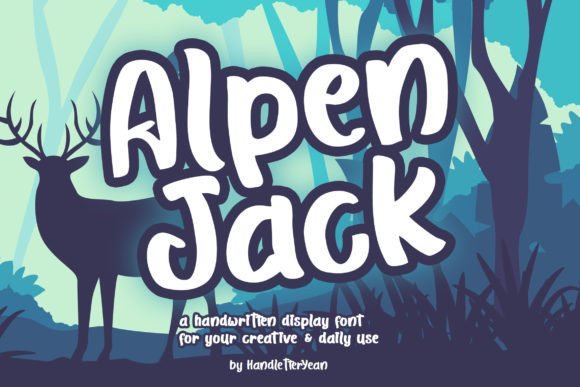Alpen Jack: A Handwritten Display Font for Distinctive Branding