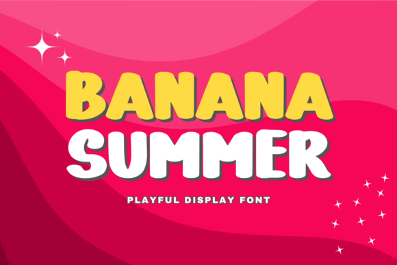 Banana Summer: A Playful Display Font for Small Business Branding