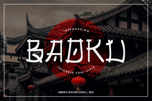 Baoku: A Japanese-Style Display Font for Distinctive Branding