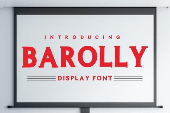 Barolly Display Font for Small Business Branding