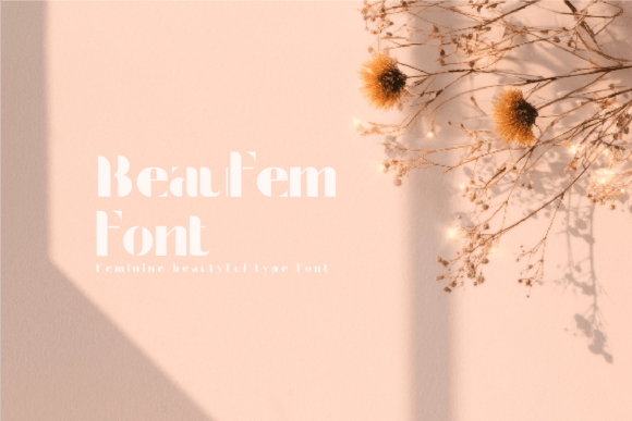 Beaufem Font: Soft Feminine Display Fonts for Makers