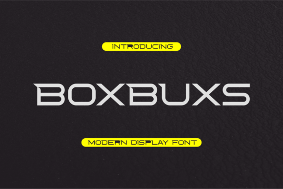 Boxbuxs: A Whimsical Display Font for Memorable Branding