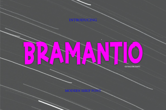 Bramantio: A Classic Display Font for Campaign Design
