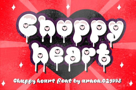 Chuppy Heart Font for Playful, Heartfelt Branding