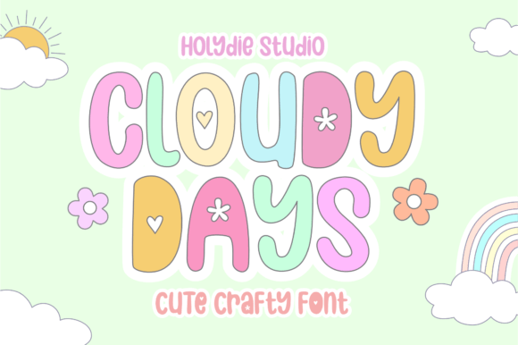 Cloudy Days: The Charming Display Font for Crafting & Design