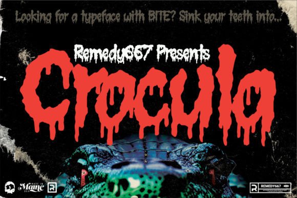 Crocula: A Horror-Inspired Display Font for Editorial Design