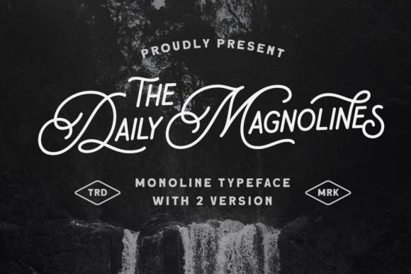 Daily Magnolines Font for Handmade Labels & Branding