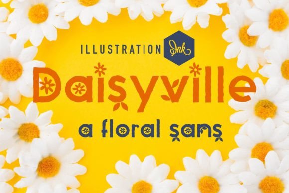 Daisyville Font: A Playful Display Typeface for Small Business Branding