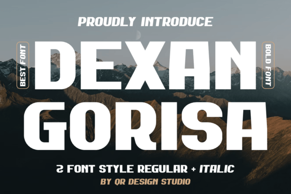 Dexan Gorisa: A Bold Display Font for Real Branding Work