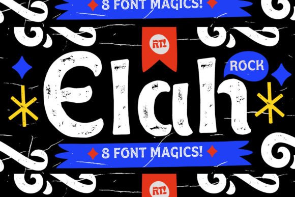 Elah Rough: A Bold Display Font for Small Business Branding
