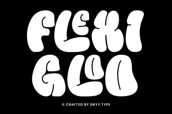 Flexi Gloo – Bubble Graffiti Display Font for Web Design