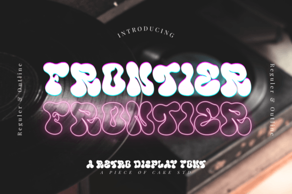 Frontier Retro Display Font for Makers and Shops