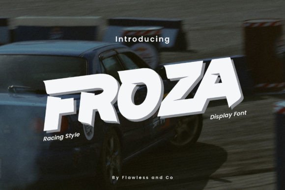 Froza: A Racing-Inspired Display Font for Handmade Sellers