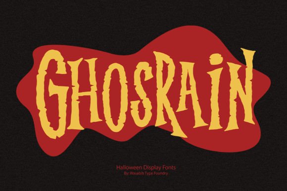 Ghosrain: A Creepy Display Font for Halloween Content