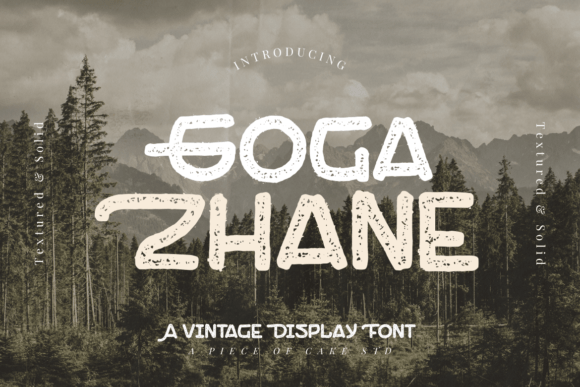 Goga Zhane Vintage Display Font for Creative Product Makers