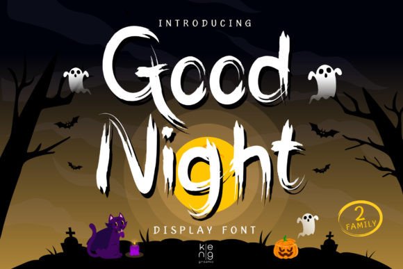 Good Night: A Brush-Inspired Display Font for Bold Digital Identity
