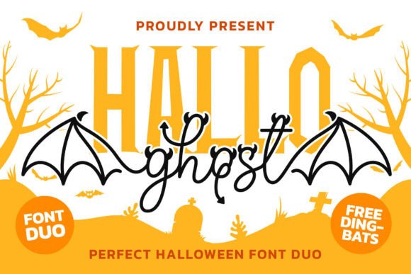 Hallo Ghost Duo: A Playful Halloween Font Pair