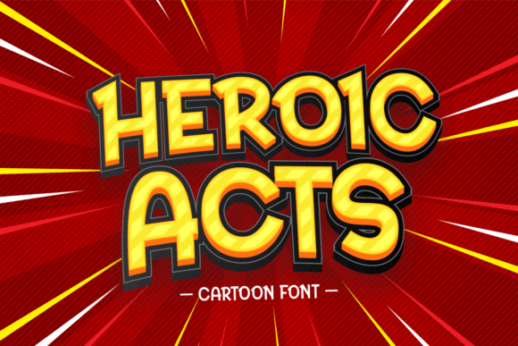 Heroic Acts Display Font for Bold Digital Branding