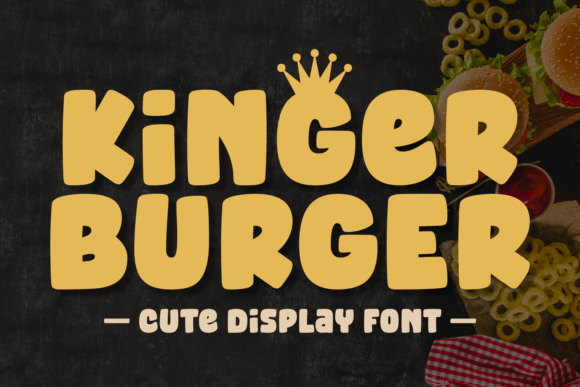Kinger Burger Bold Display Font for Marketing Campaigns