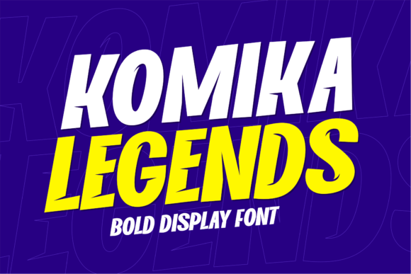 Komika Legends Font for Bold, Playful Display Design