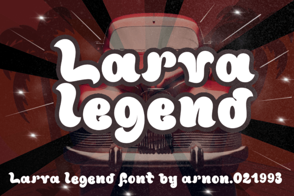 Larva Legend Display Font for Small Business Branding