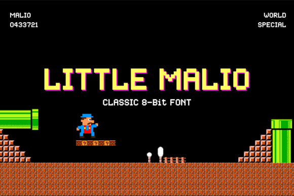 Little Malio Display Font for Retro Craft Projects