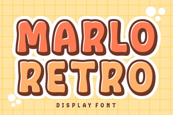 Marlo Retro: A Playfully Nostalgic Display Font for Campaign Design