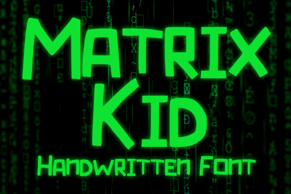 Matrix Kid: A Futuristic Display Font for Playful Branding