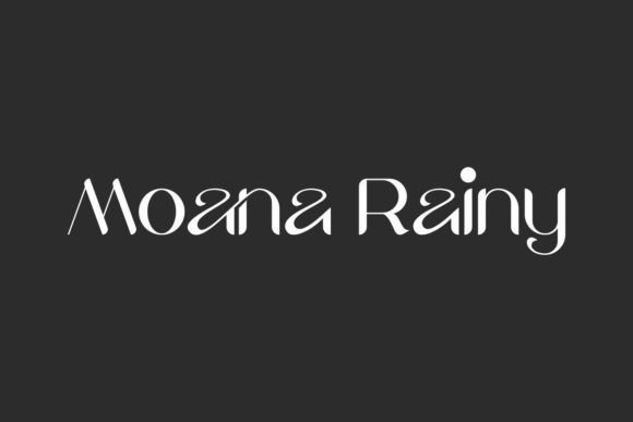 Moana Rainy Display Font for Unique Brand Identity