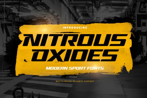 Nitrous Oxides: A Modern Display Font with Dramatic Movement