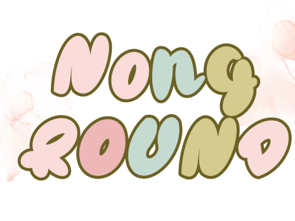 Nong Round: A Playful Script Display Font for Joyful Web Design