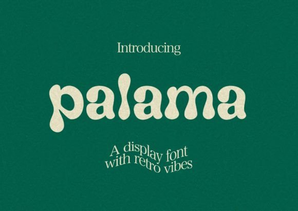 Palama: A Bold Retro Display Font for Joyful Branding