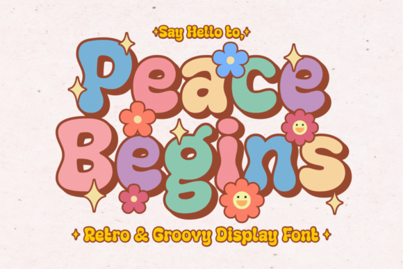 Peace Begins: The Retro Display Font Making a Comeback