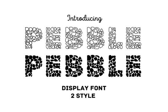 Pebble Display Font for Hand-Drawn Brand Charm