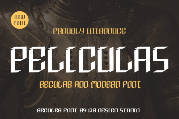 Peliculas: A Bold and Authentic Display Font for Editorial Design