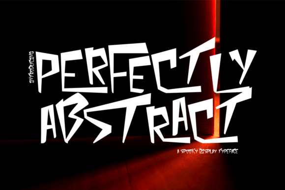 Perfectly Abstract Font: A Playful Display Typeface