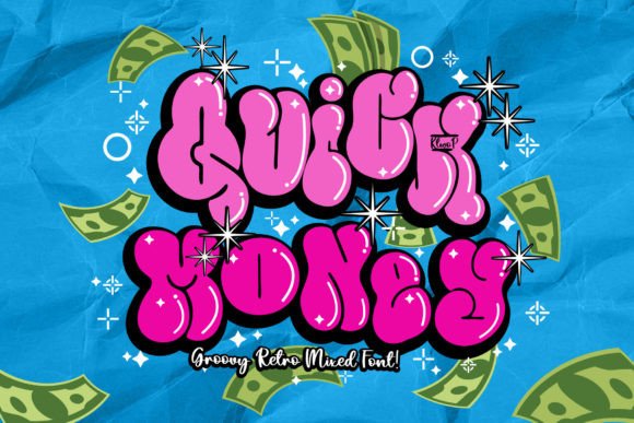 Quick Money Display Font for Streetwise Business Branding
