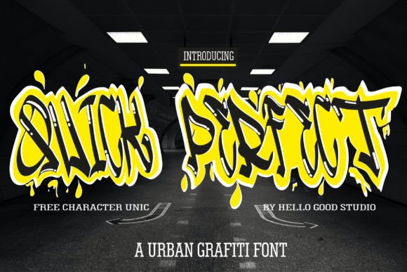 Quick Perfect Graffiti Font for Handmade Creators