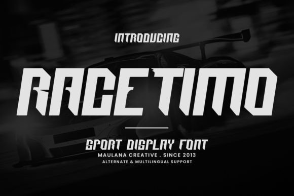 Race Timo Display Font for Bold Handmade Branding