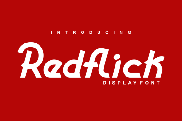 Redflick Display Font for Playful Brand Identity