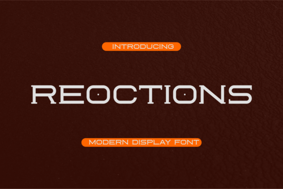 Reoctions: A Modern Whimsical Display Font for Thoughtful Design