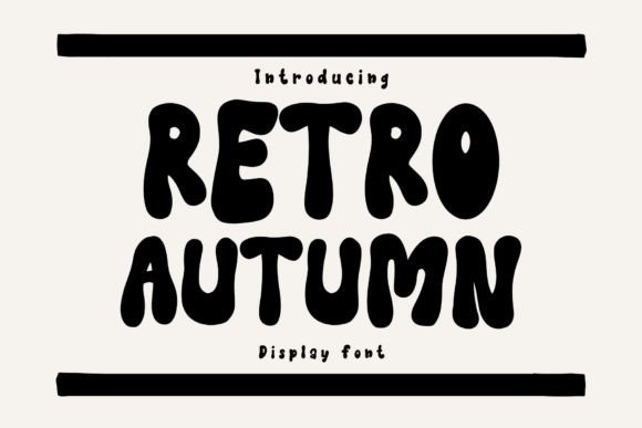 Retro Autumn Display Font for Halloween Creators