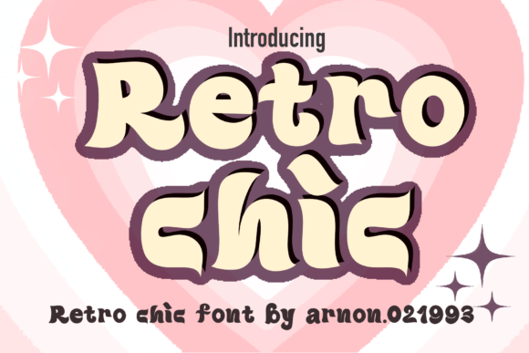 Retro Chic Font for Playful Brand Identity Design