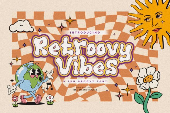 Retroovy Vibes: A Groovy Display Font for Editorial Design