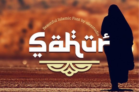 Sahur: An Islamic Display Font for Editorial Elegance