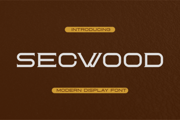 Secwood: A Modern Whimsical Display Font for Thoughtful Design