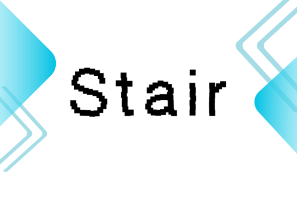 Stair: A Pixelated Display Font for Creative Branding