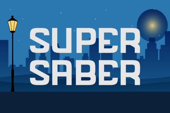 Super Saber: A Display Font That Makes Headlines Feel Electrifying