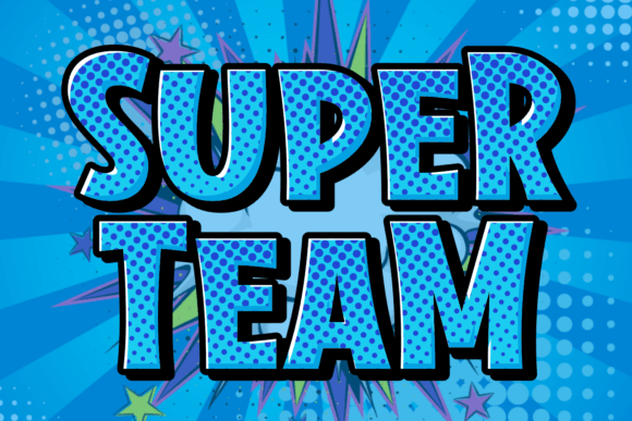 Super Team: A Playful Display Font for Makers